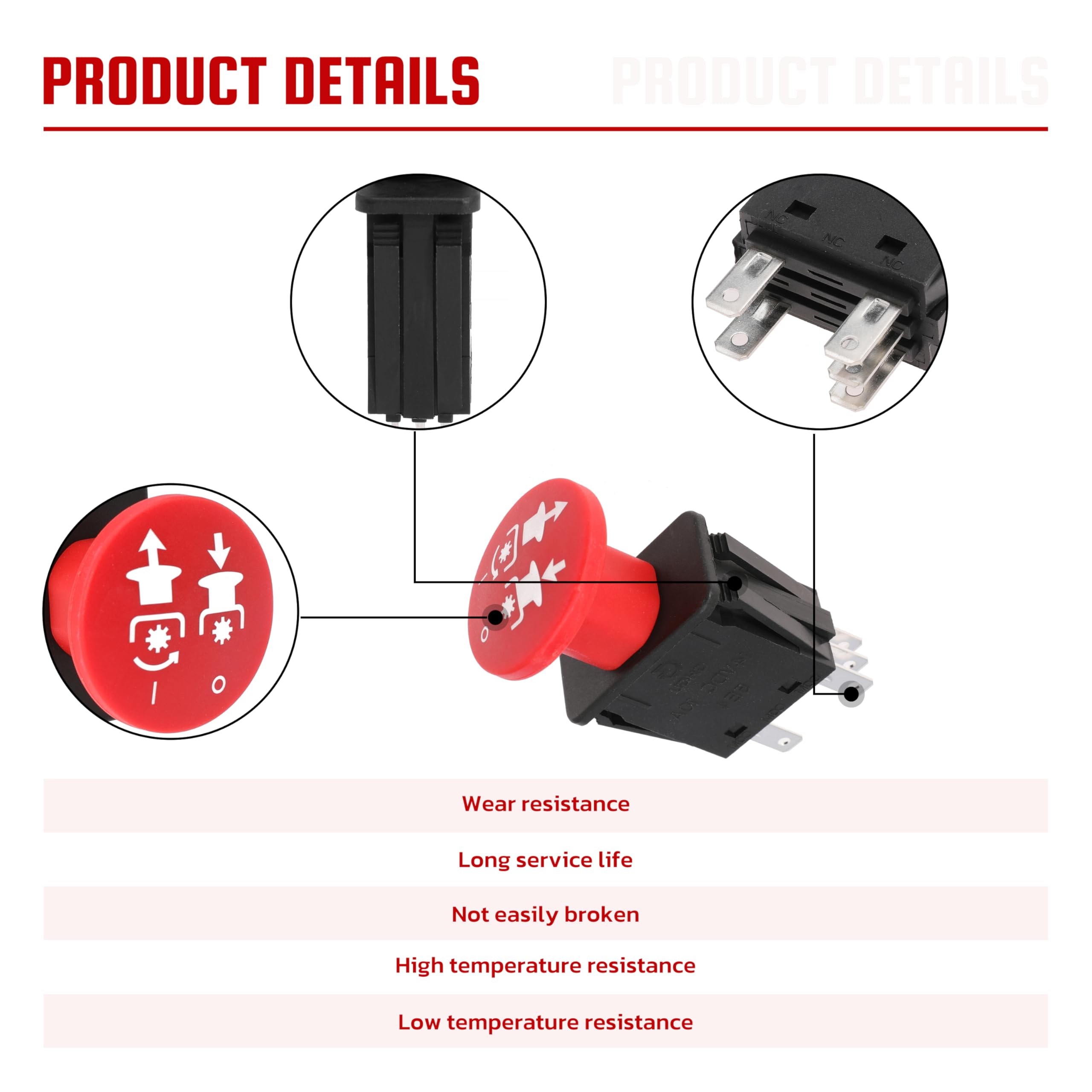 Amazon.com : Clutch PTO Switch 5 Terminals for Ariens for